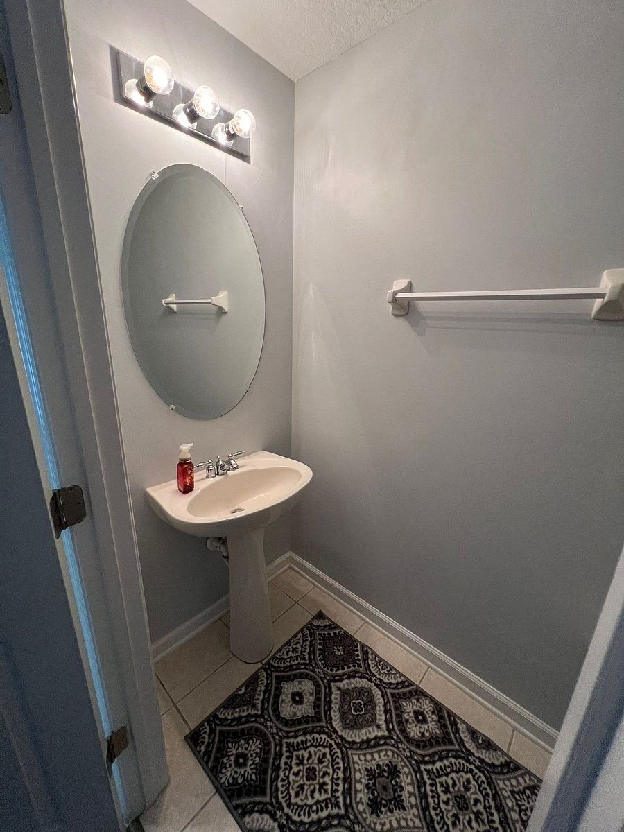 1/2 bathroom downstairs