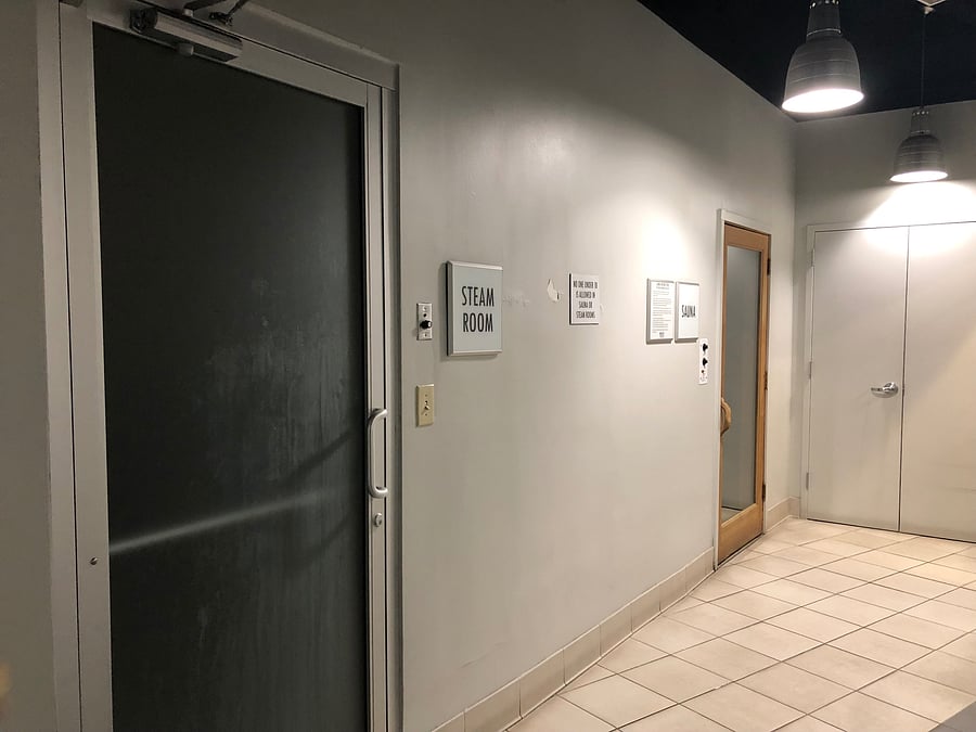 Sauna and steam room