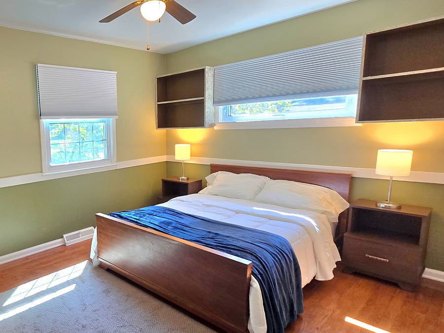 Second bedroom viewed from entrance.