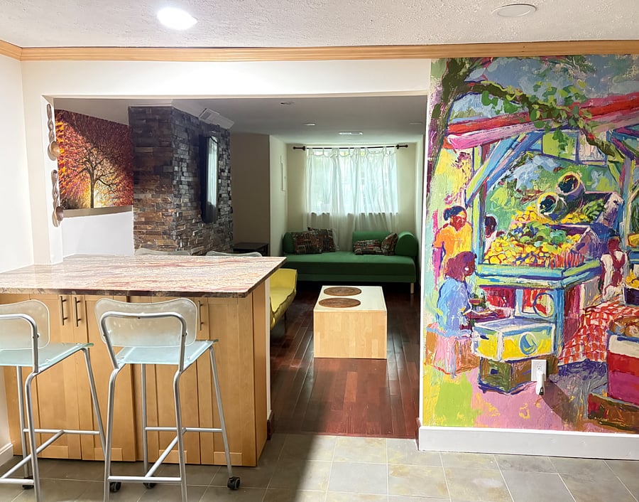 Artistic accents throughout