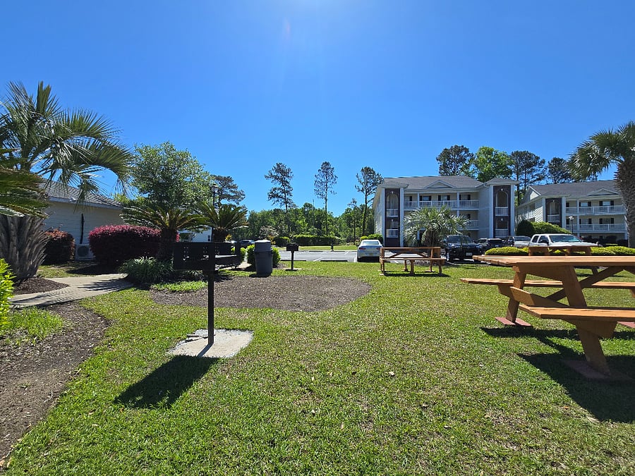 grill stations in picnic area