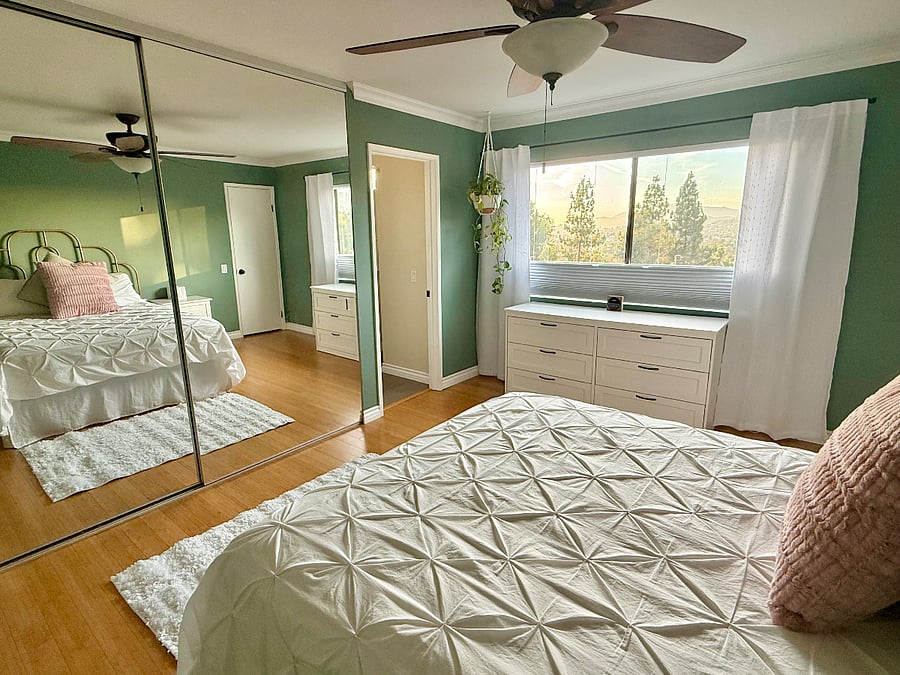Primary Bedroom with en-suite bathroom and a beautiful view