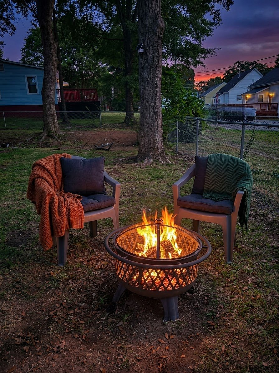 Fall evenings done right. Grab a blanket and settle in for a peaceful night under the trees.