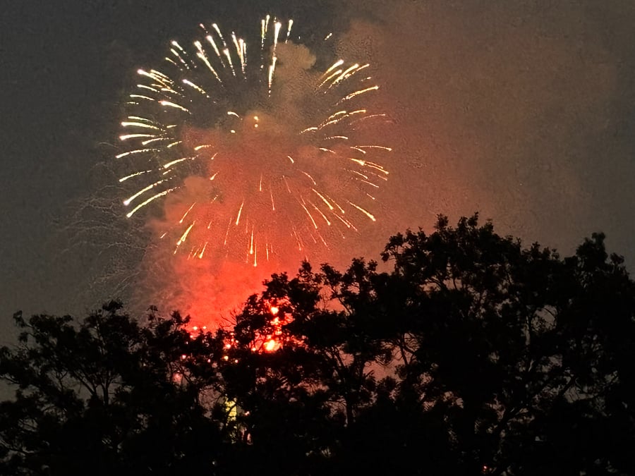 Photo taken from the balcony on 7/4/25
