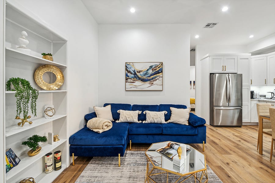 Turnkey home with modern furnishings and starter supplies
