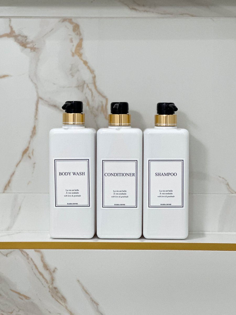 Starter toiletries included for move-in ready living