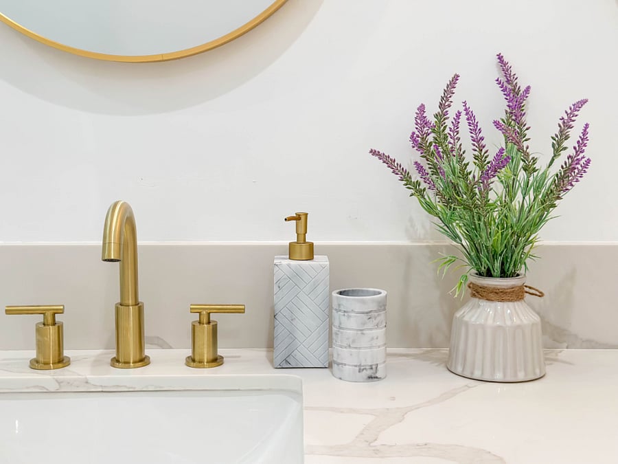 Modern bathroom essentials included for guests