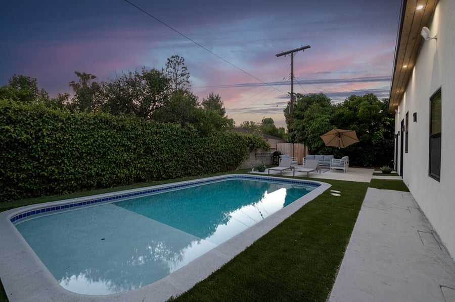 Private pool in secure residential neighborhood