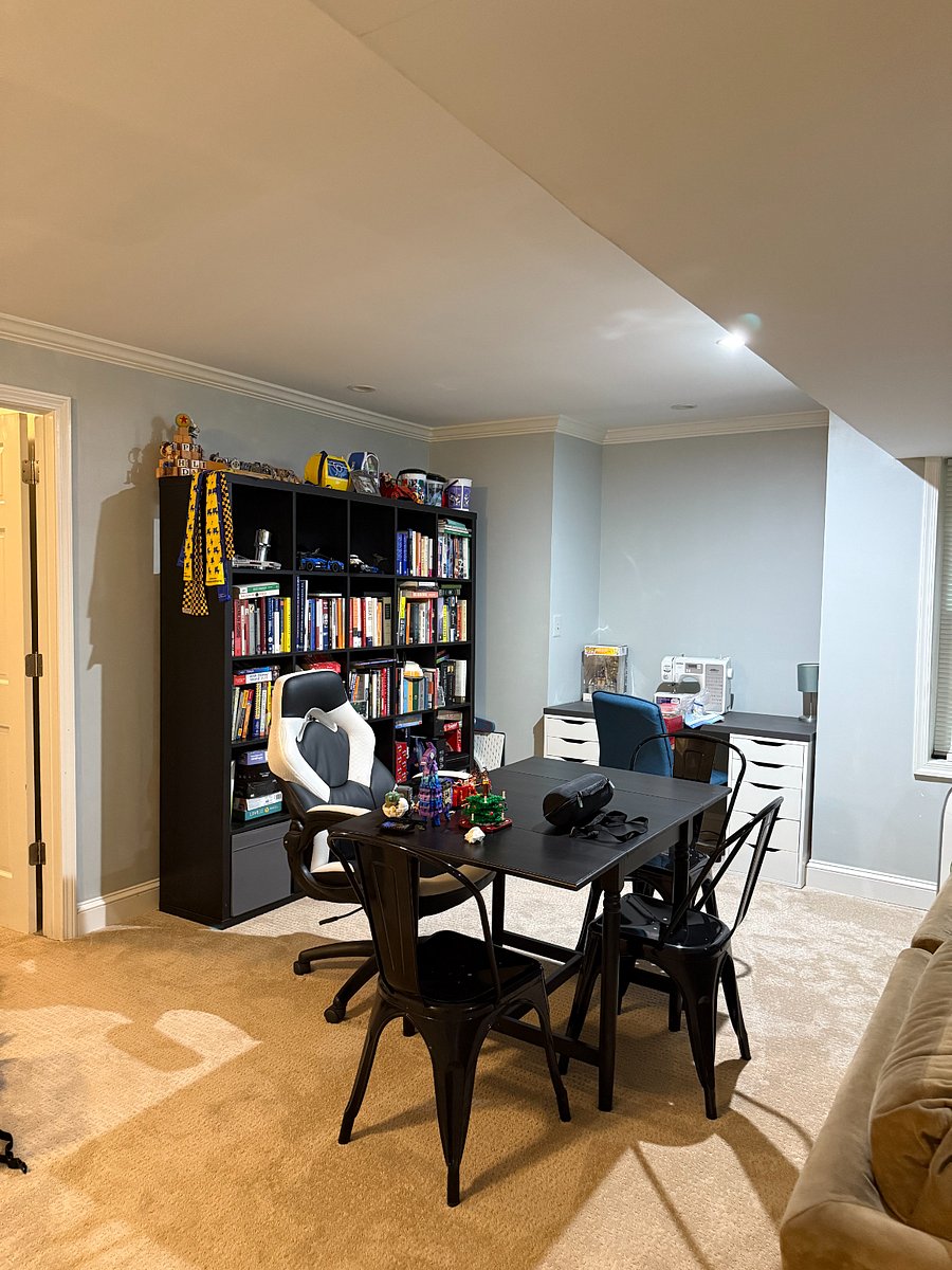 semi-private rec room - table and craft desk