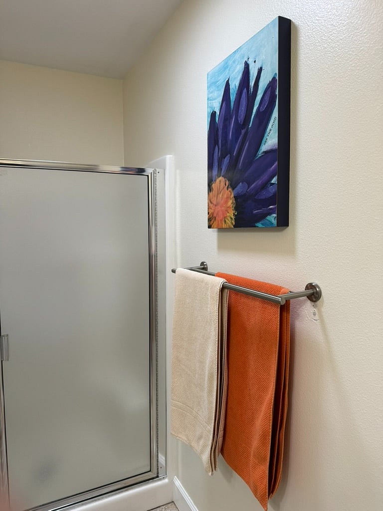 Master bathroom with shower