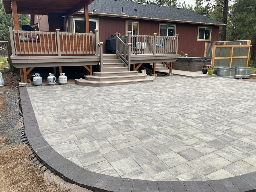 New expanded patio