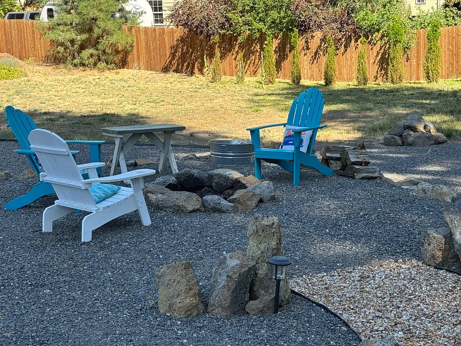 real wood burning firepit