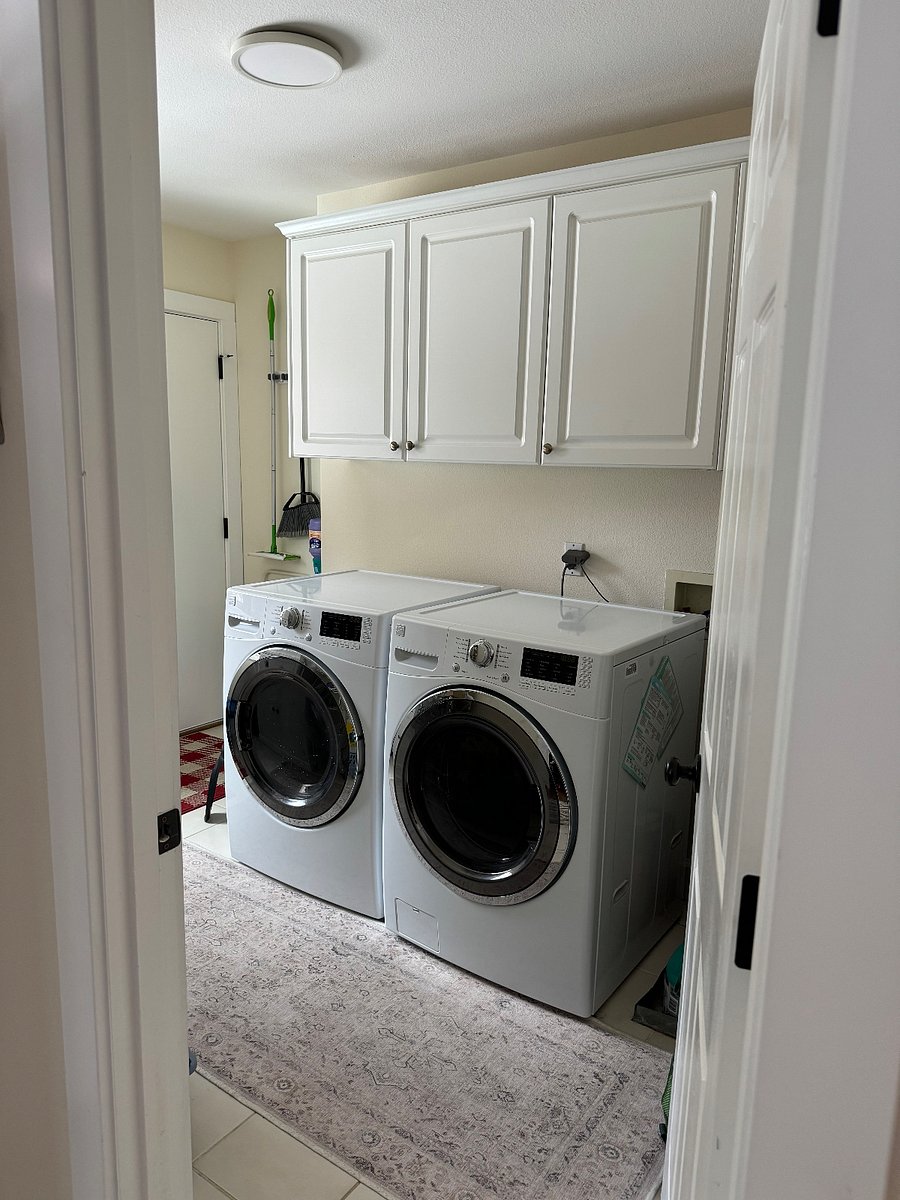 Front loading Kenmore washer and dryer
