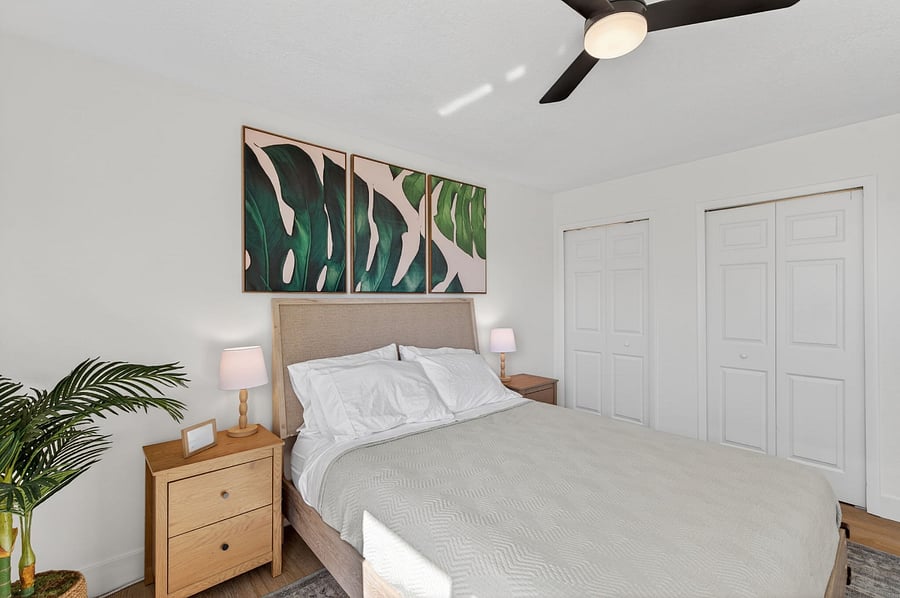 Bedroom 1 with queen bed