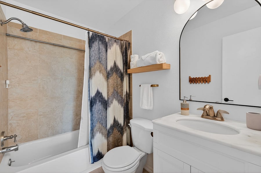 Hallway bathroom