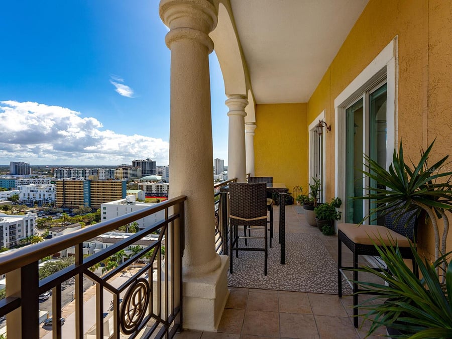 Super spacious balcony!