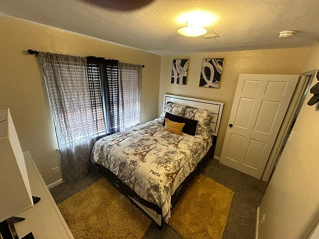 Discover a beautifully crafted bedroom design that prioritizes your comfort, eagerly awaiting your personal touch.