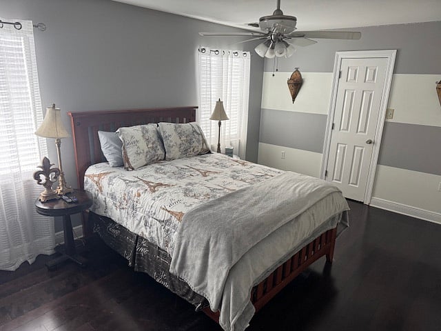 Bedroom 2 - Upstairs Queen with additional queen blow up mattress in closet.