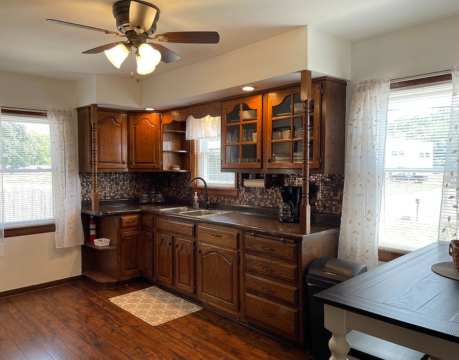 kitchen on main level