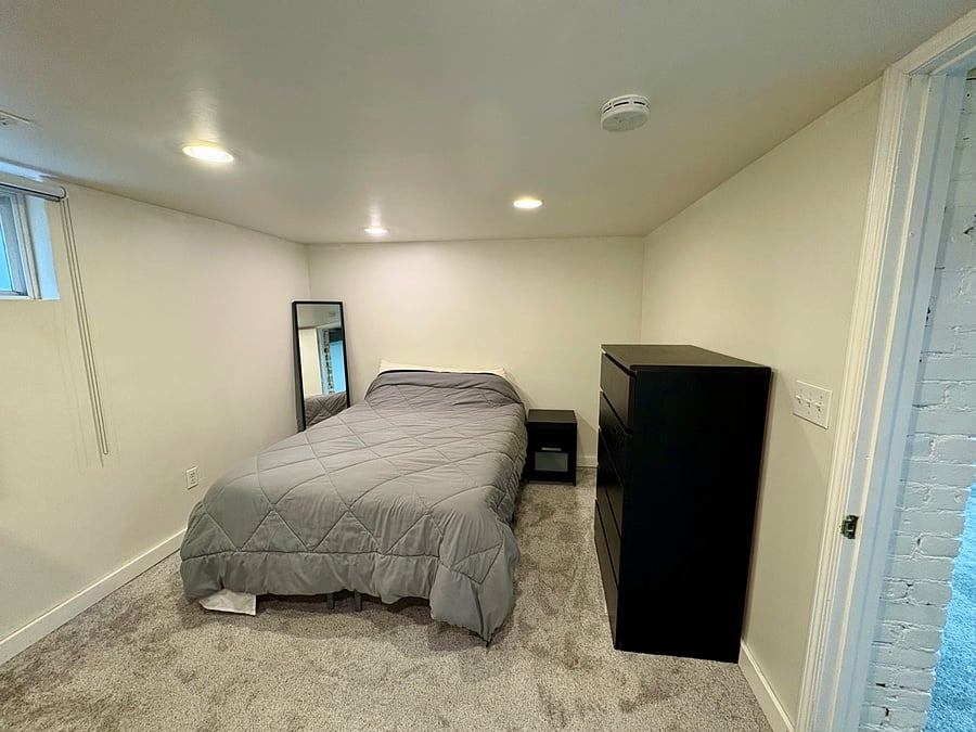 Basement bedroom