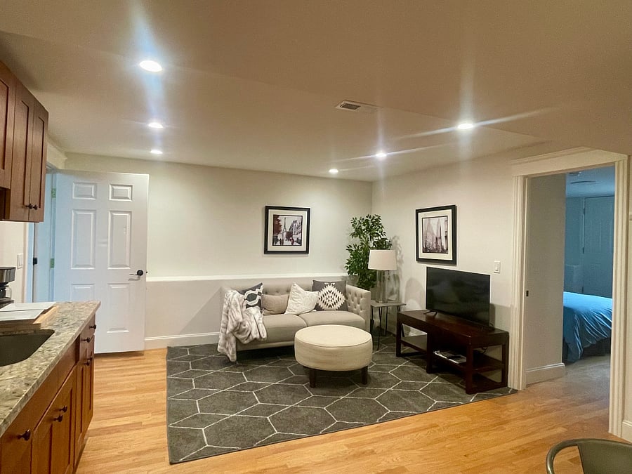 updated photo of living area with tv added