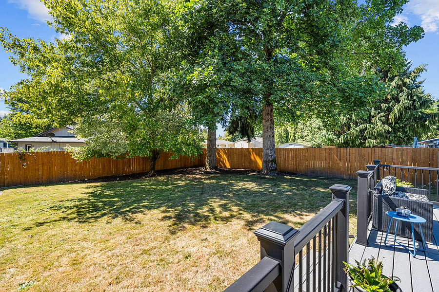 Fully fenced.