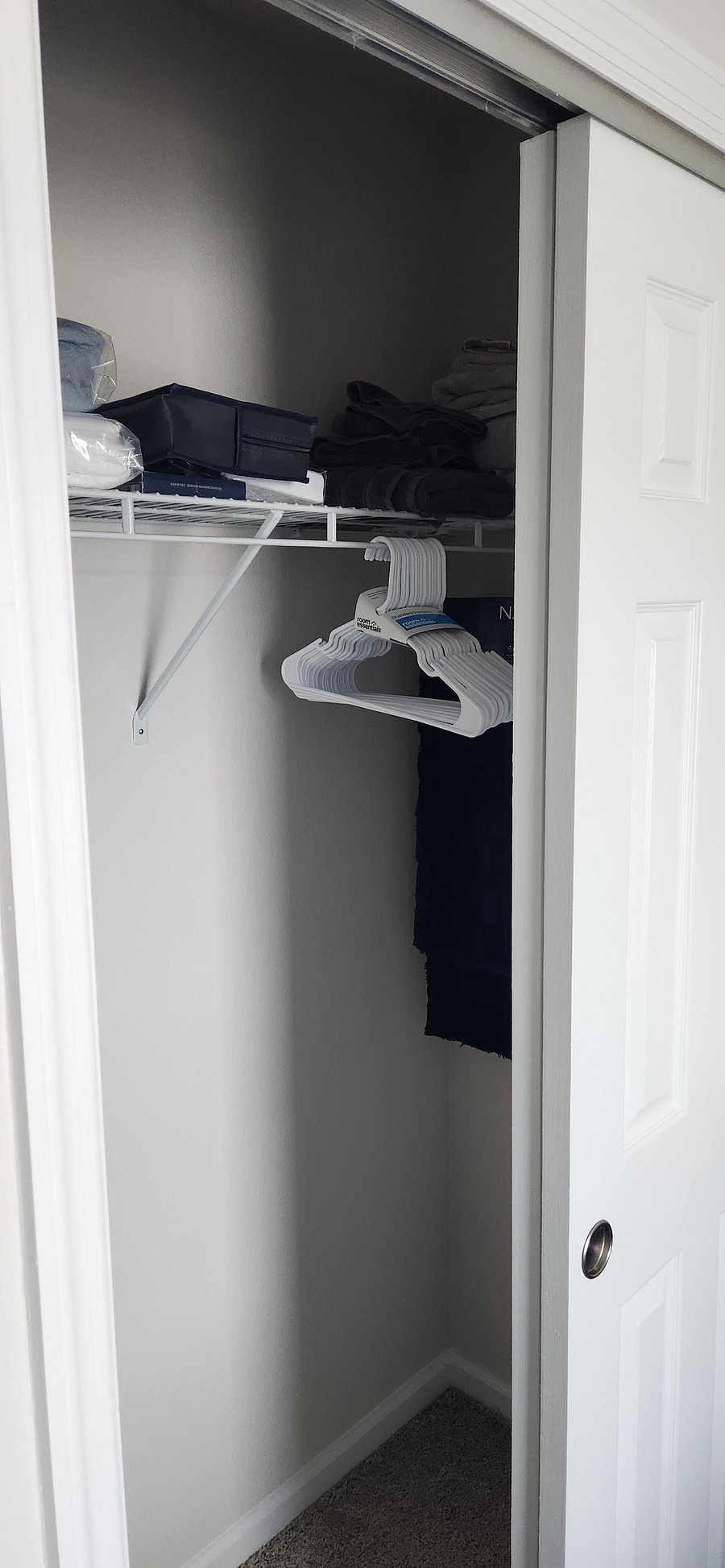 Closet with towels and linens