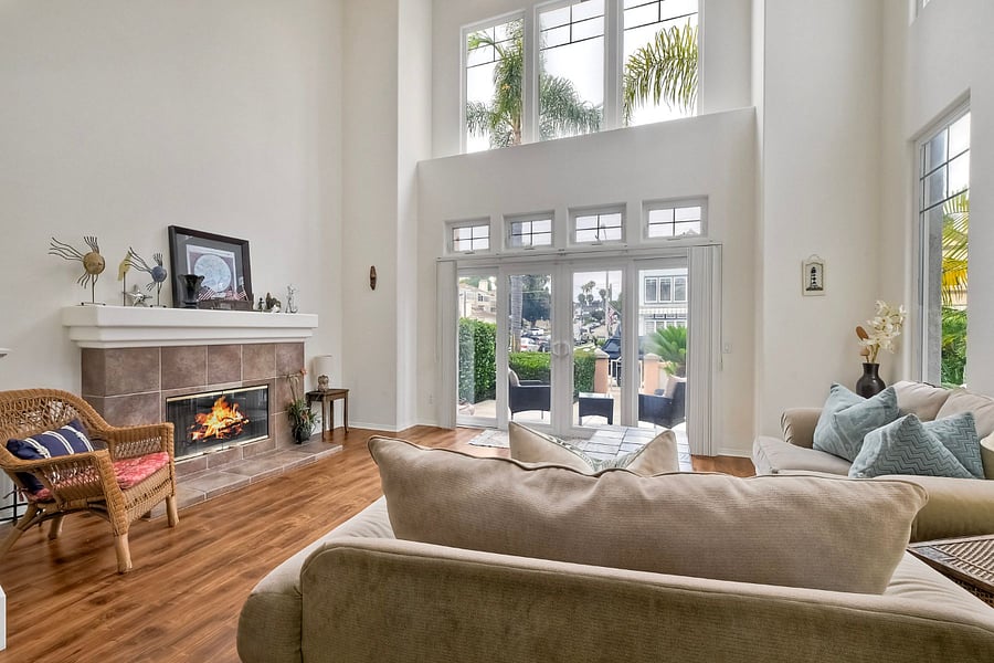 With windows everywhere, the home is bathed in natural light