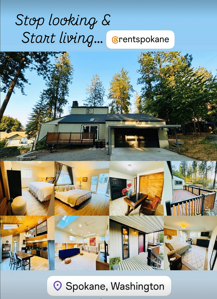 Check @RentSpokane for new pictures and videos of the property