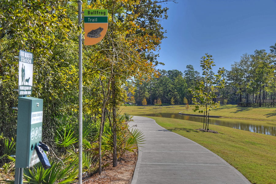 There are lots of walking trails within the neighborhood. Sidewalks run throughout the entire neighborhood. 