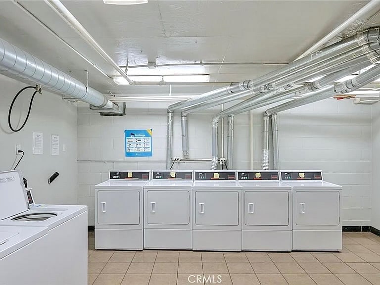 3 Laundry rooms on site with 5 washer and 5 dryers in each