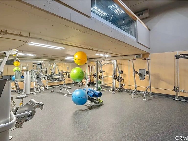 Comprehensive 2 story gym with full weight room on 1st floor