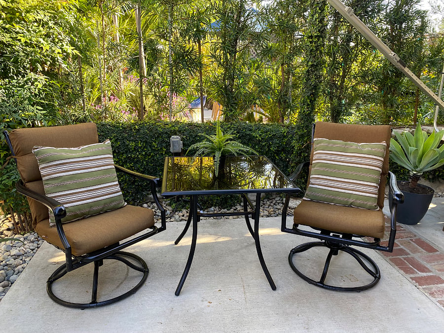 Outside sitting area