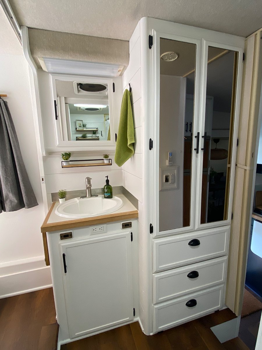 Bathroom sink and dressing area