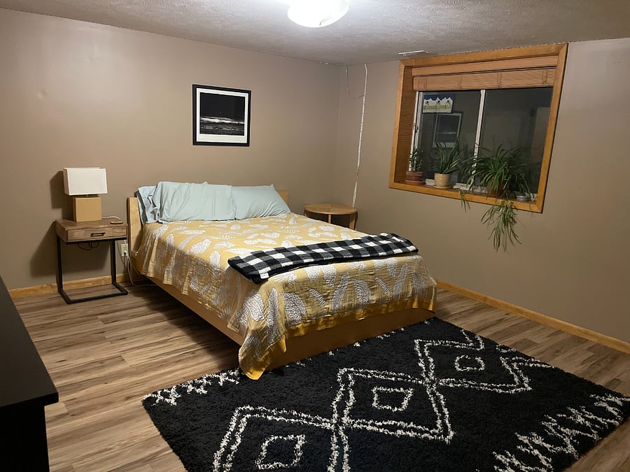 Basement bedroom