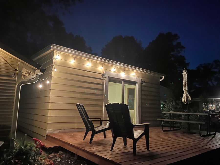 outside private deck