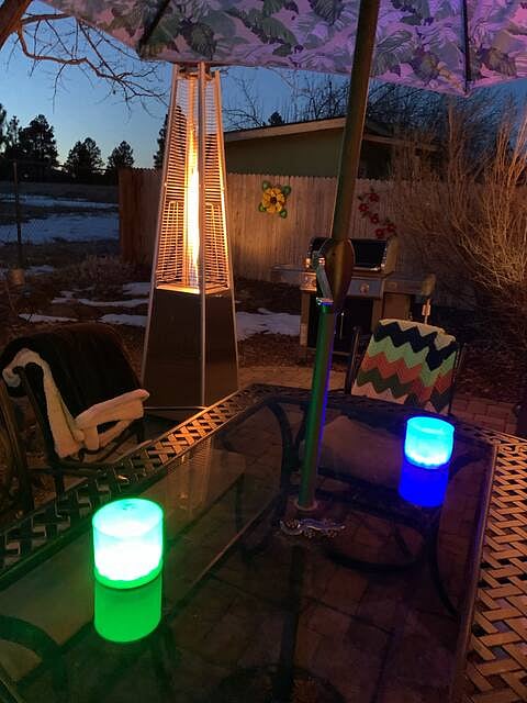 Outdoor gas heater and grill