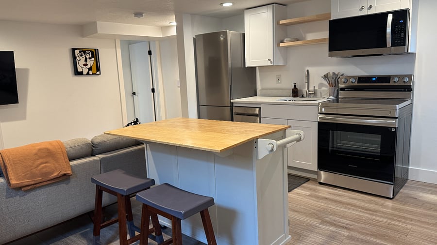 Open concept kitchen