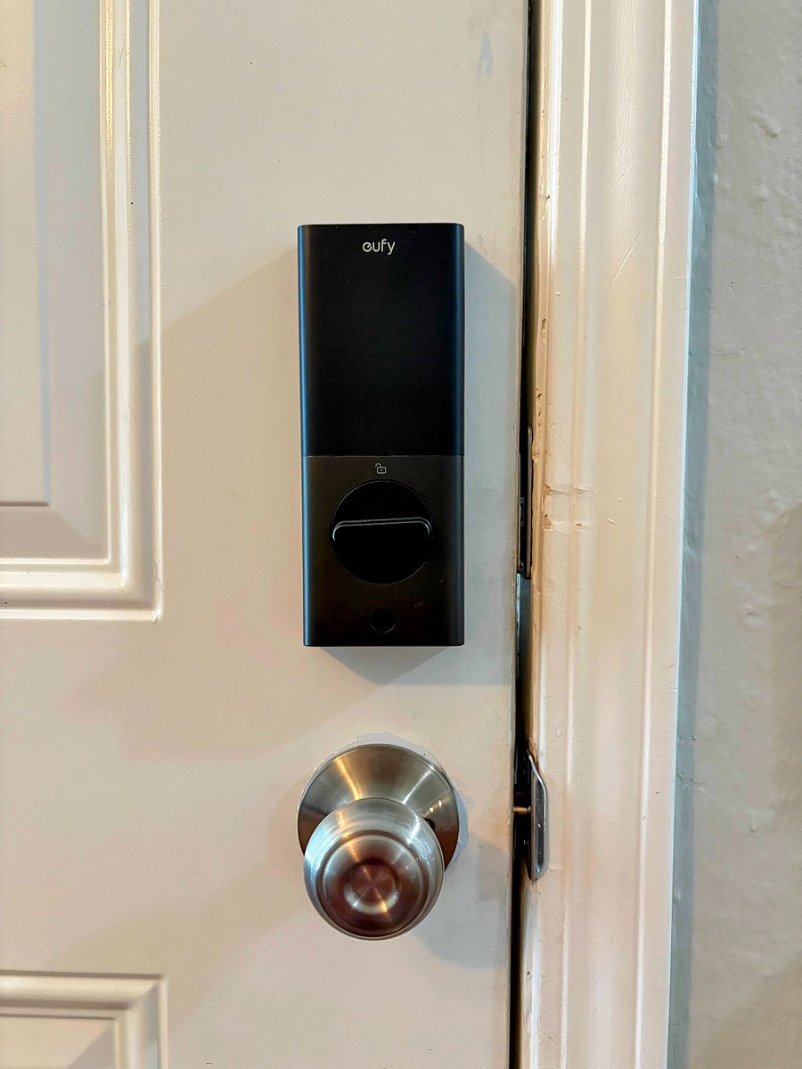 Simple internal deadbolt manual lock and unlock.
