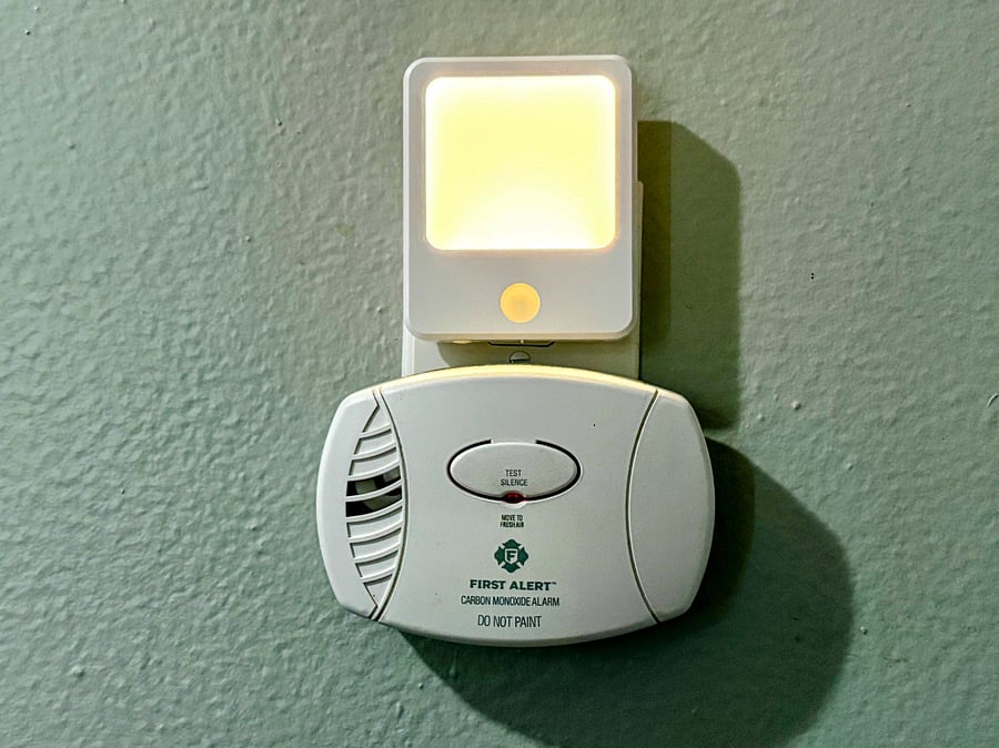 Carbon monoxide detector
Motion detected night light