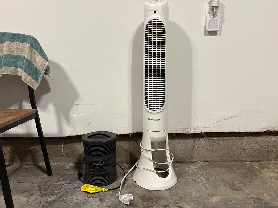 Standing Fan and Heater