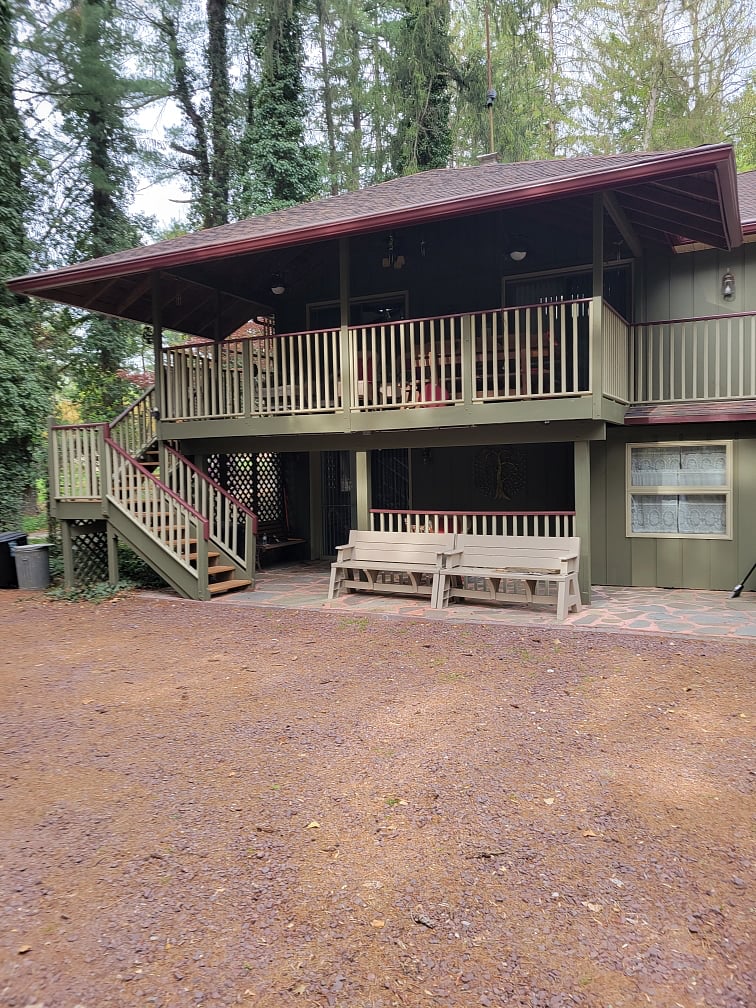 Exterior of house.