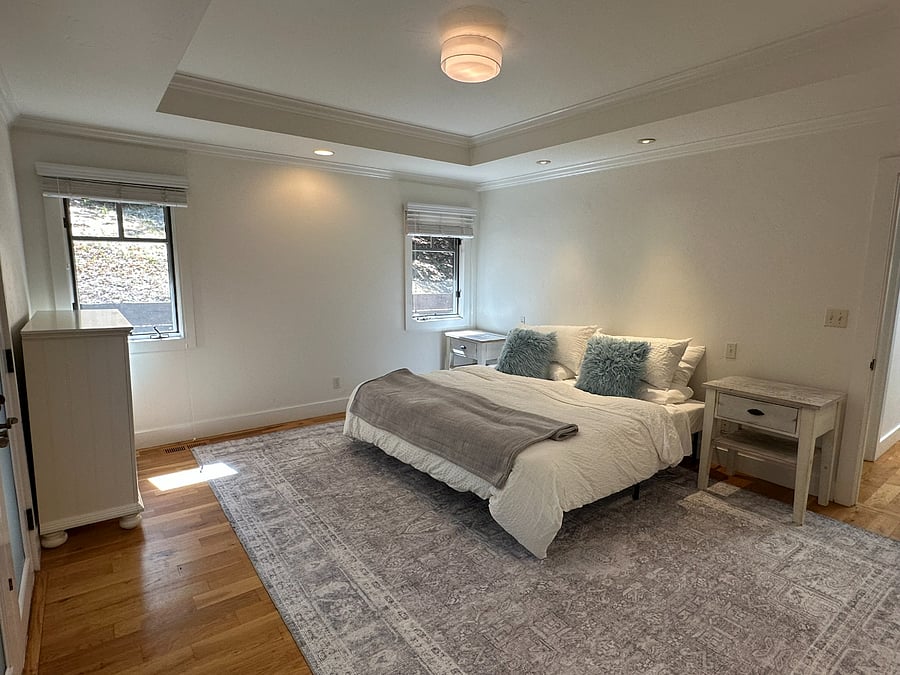 Master bedroom w/ ensuite bathroom / closet