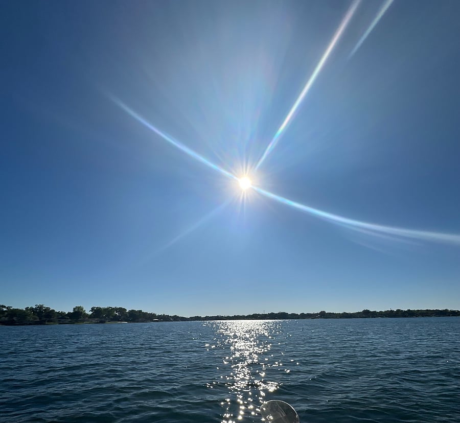 View of the lake