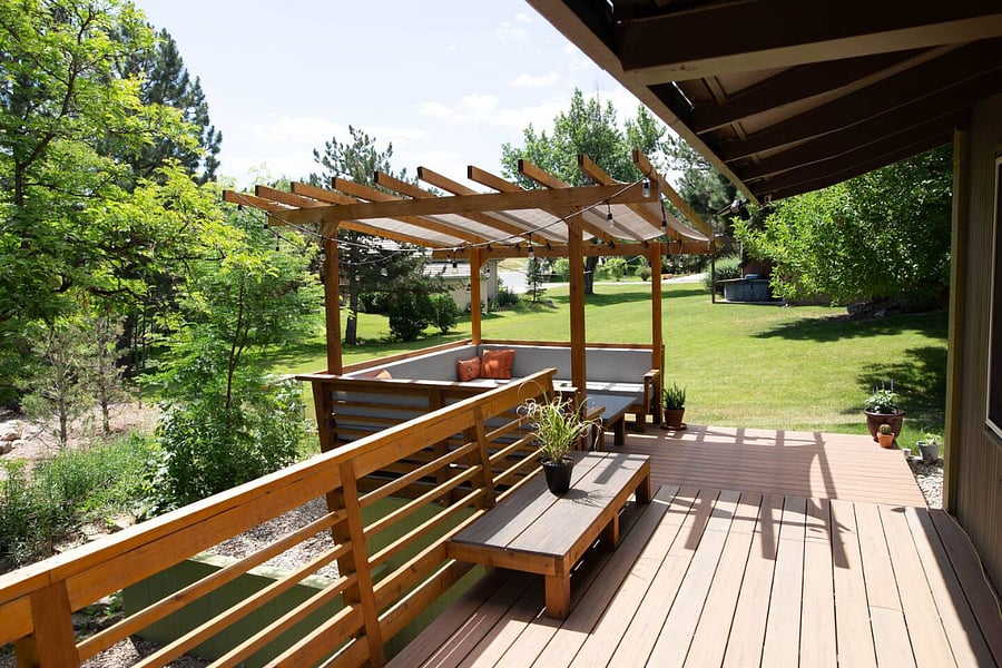 Large Deck Runs the Length of the House