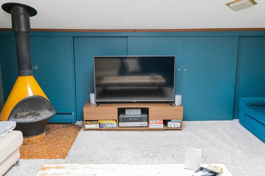 The Loft / Entertainment room has a 72" Smart TV and Fireplace. Very Cozy!