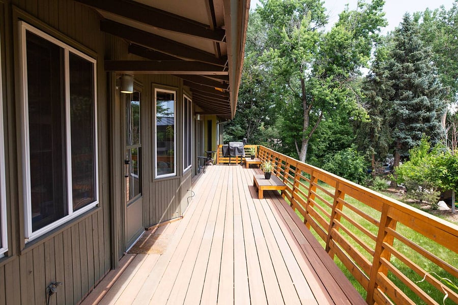 Large Deck with Traeger Smoker