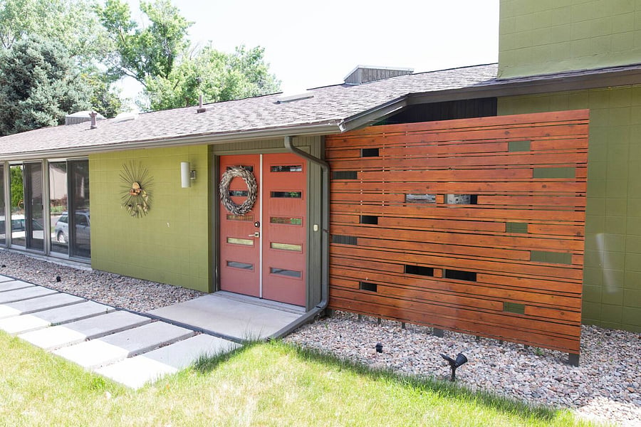 Main Entrance on the Side of the House