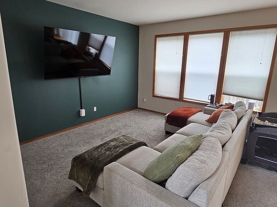 Living Room
Features of a 75" Smart TV