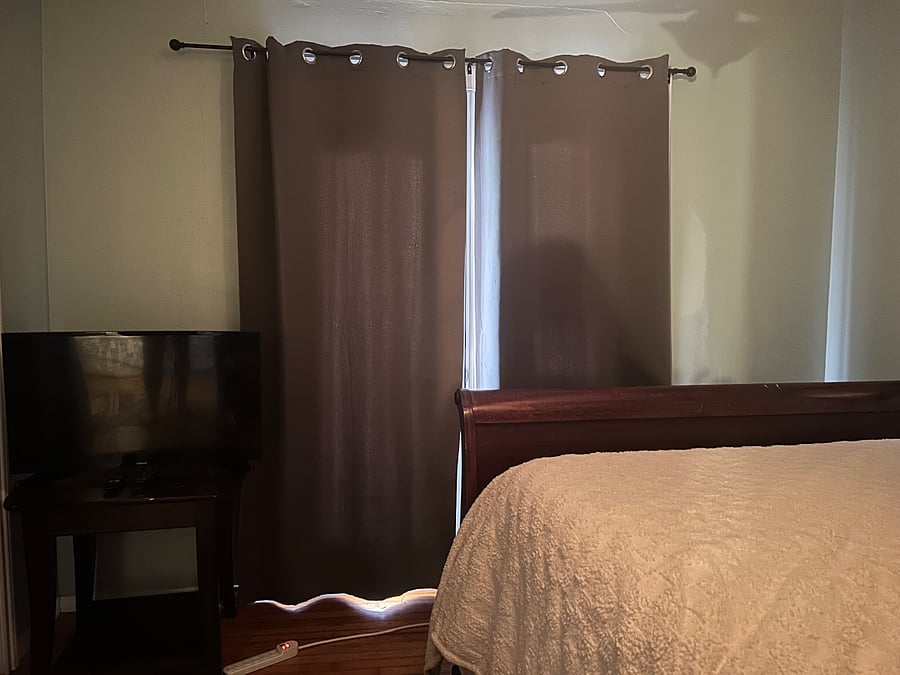 Black out curtains for restful sleep